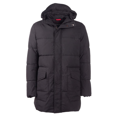 Emilio Romanelli Zwarte Polyester Herenjas
