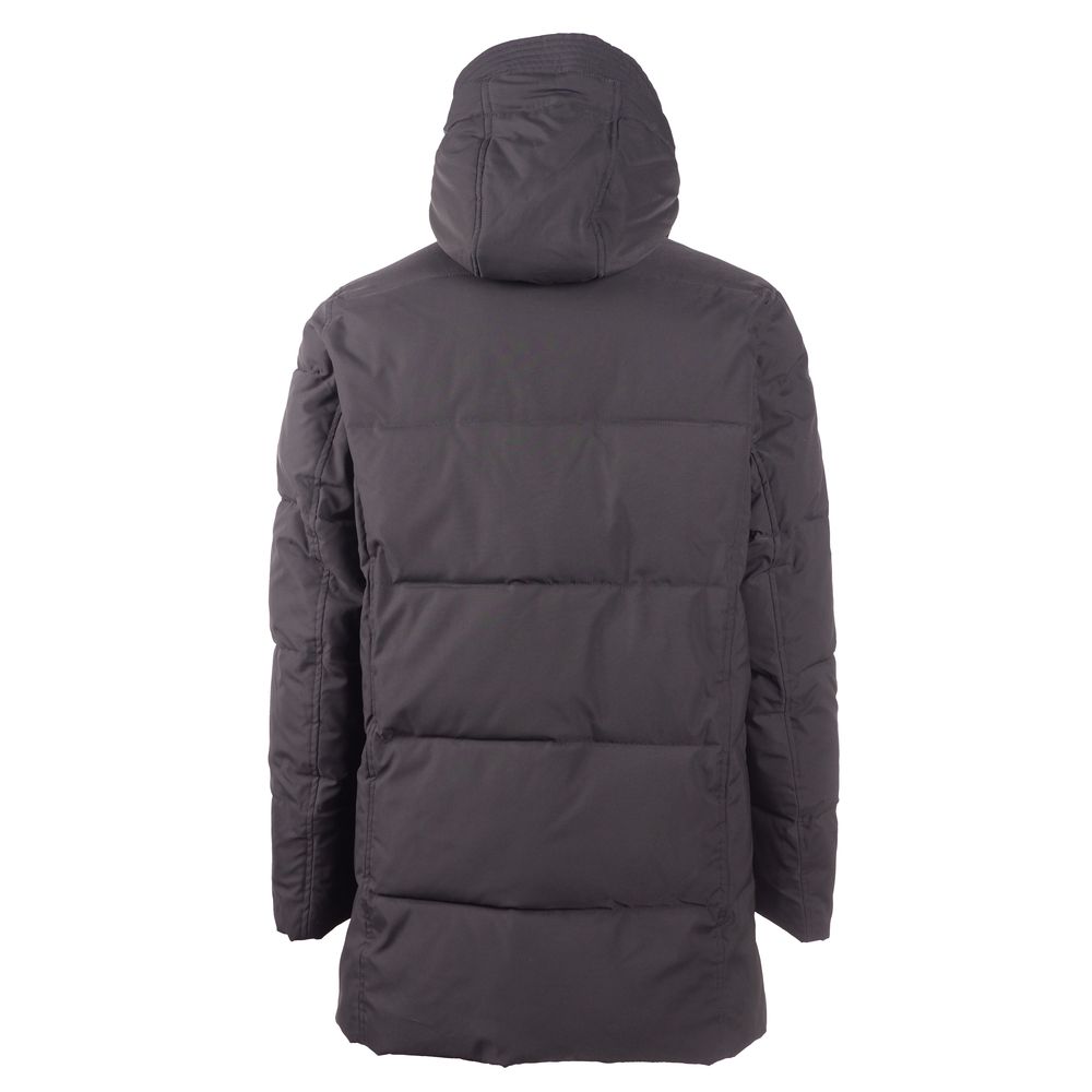 Emilio Romanelli Zwarte Polyester Herenjas