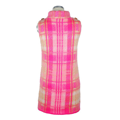 Elisabetta Franchi Fuchsia Marabou Women Dress