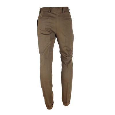 Made in Italy Brown Wool Men's Trousers