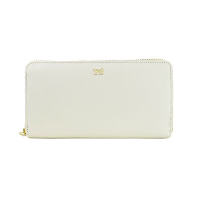 Cavalli Class Witte Kalfsleren Dames Portemonnee