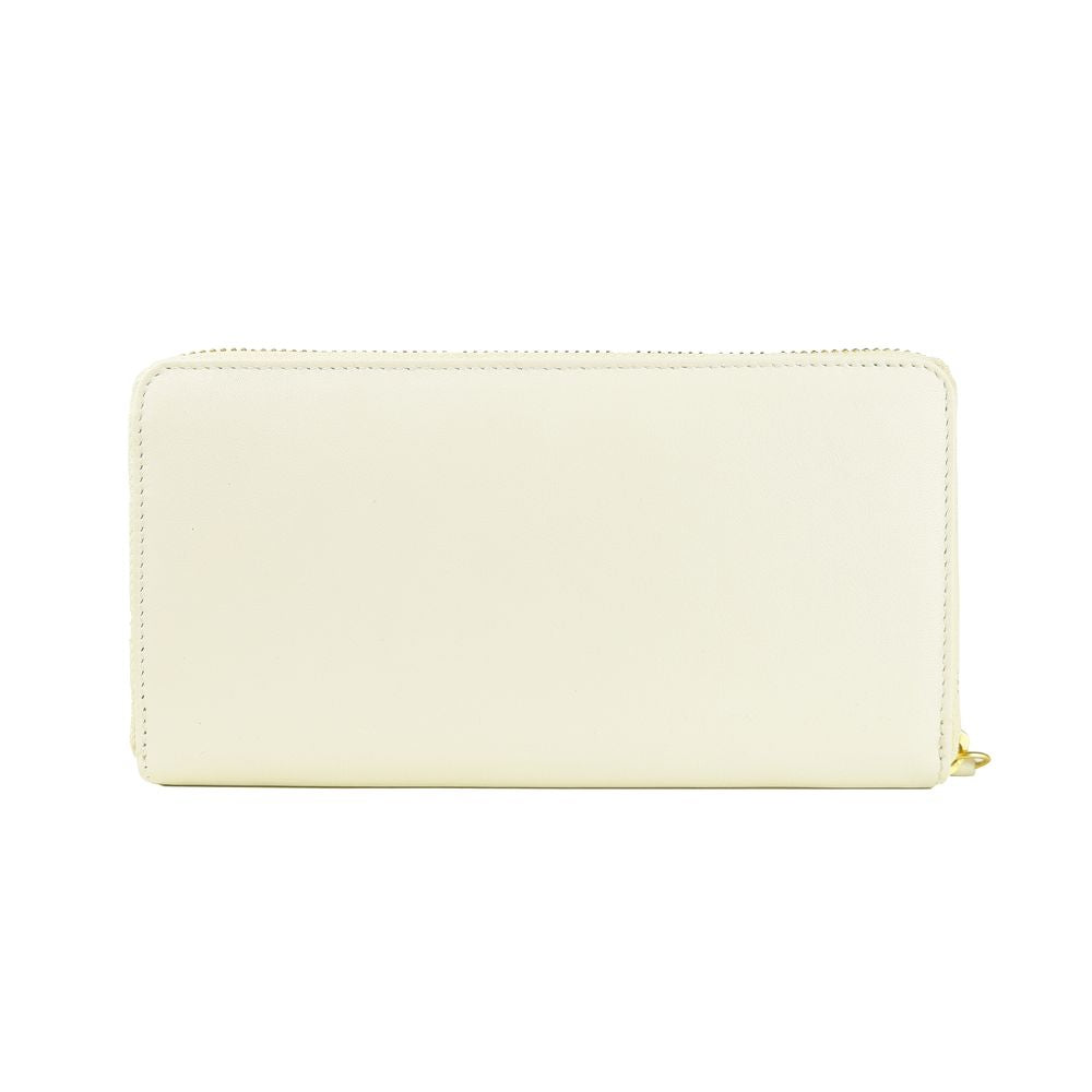Cavalli Class Witte Kalfsleren Dames Portemonnee