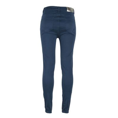 Maison Espin Blauwe Katoenen Skinny Jeans voor Dames