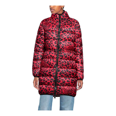 Love Moschino Chic Leopard Print Lange Donsjas