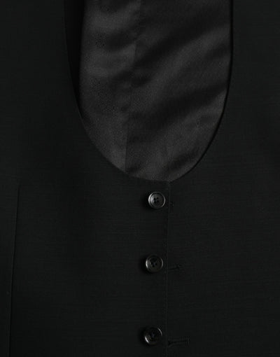 Robe gilet en laine noire Dolce &amp; Gabbana