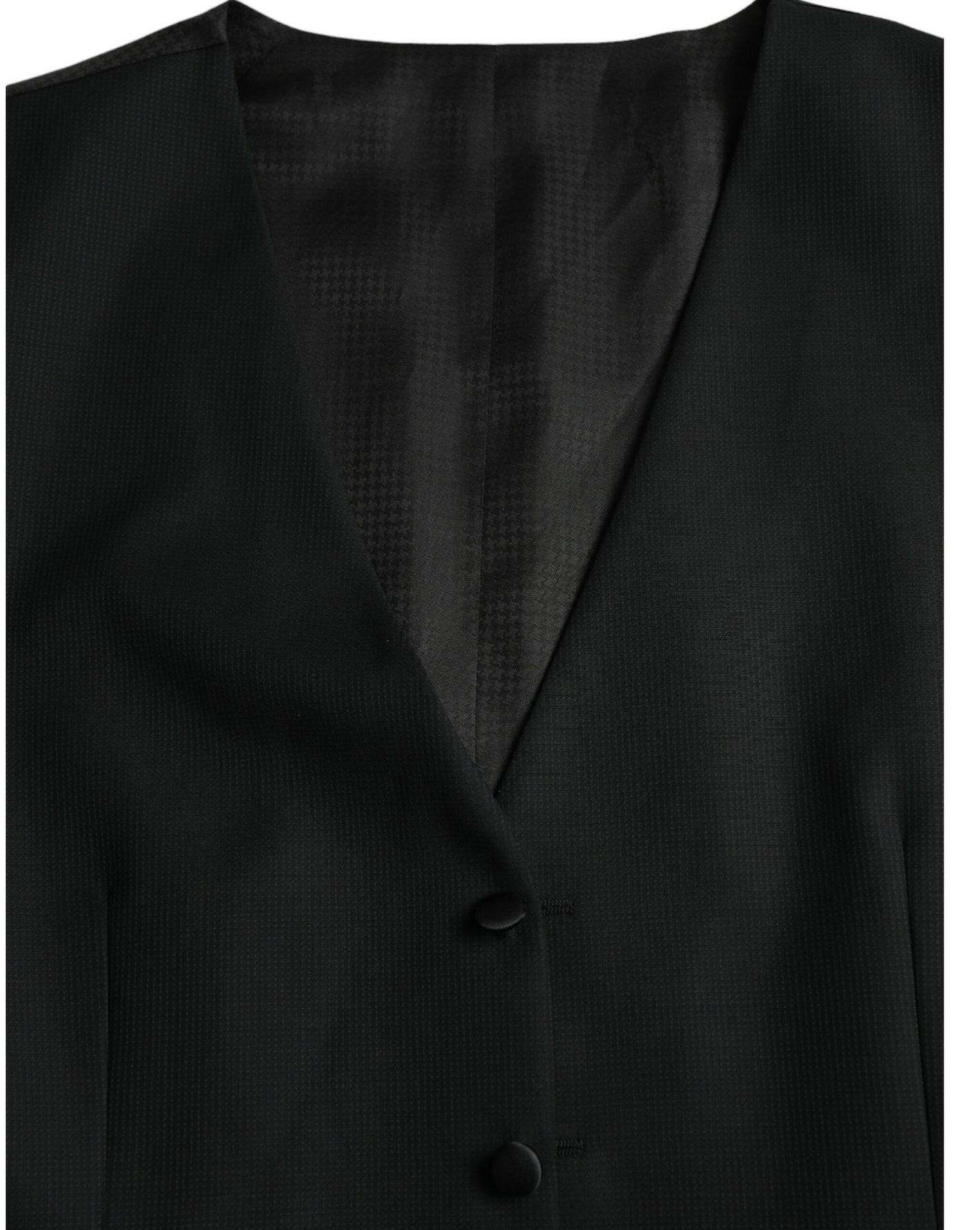 Robe gilet en laine noire Dolce &amp; Gabbana