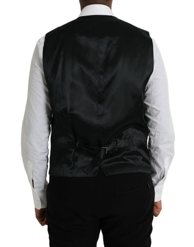 Robe gilet en laine noire Dolce &amp; Gabbana