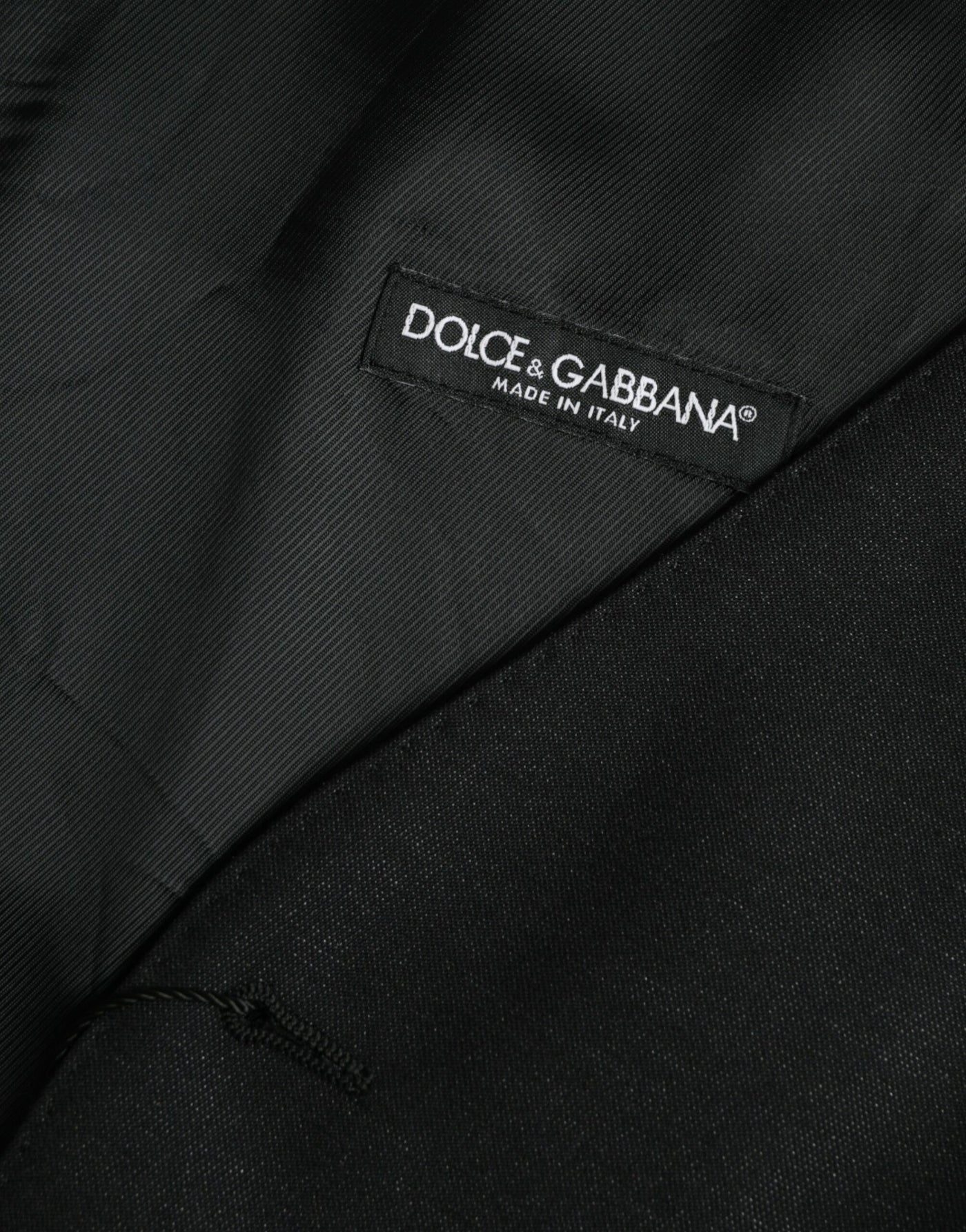 Robe gilet en laine noire Dolce &amp; Gabbana