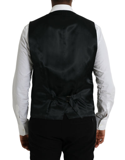 Robe gilet en laine noire Dolce &amp; Gabbana
