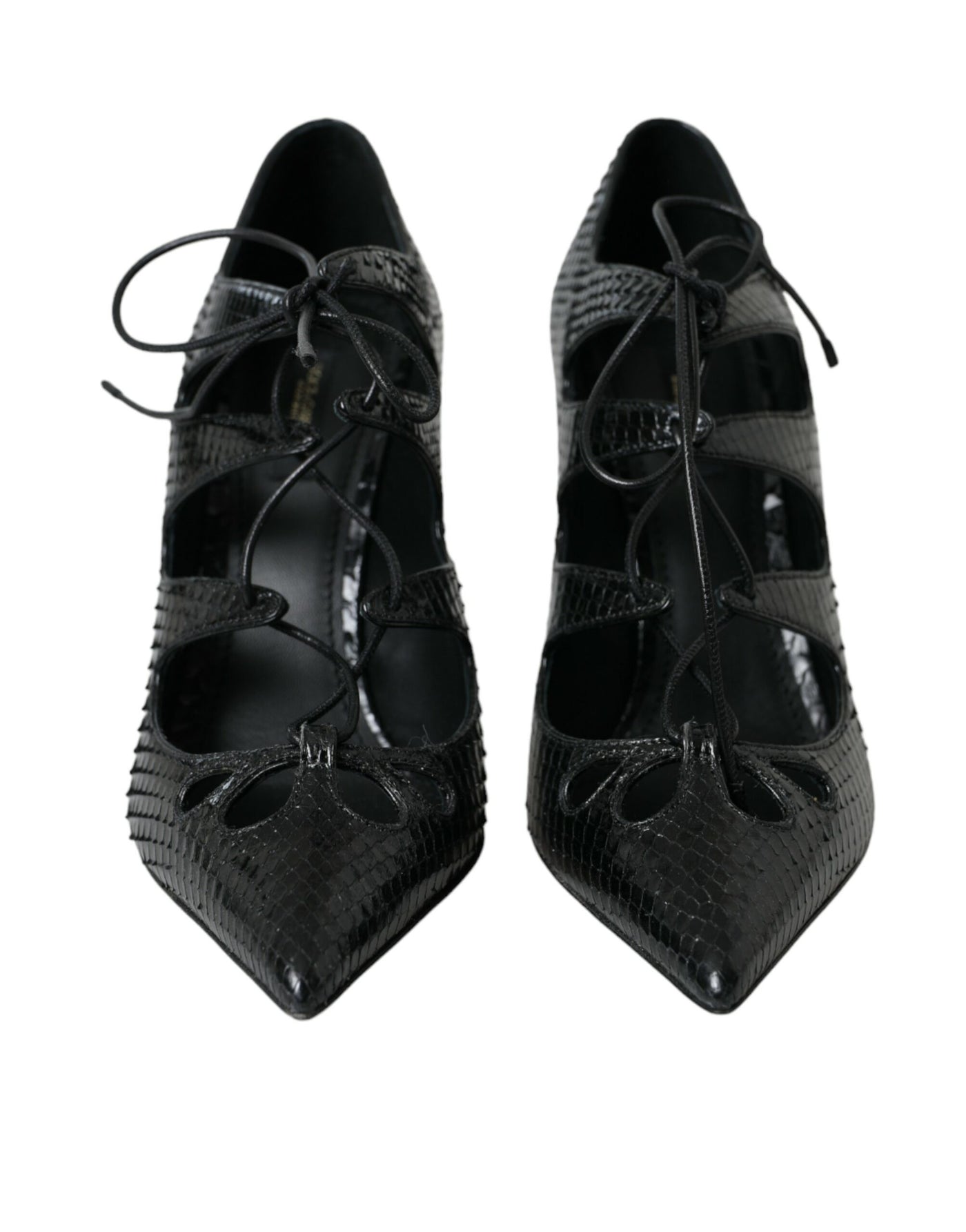 Dolce &amp; Gabbana zwarte python leren Mary Jane pumps