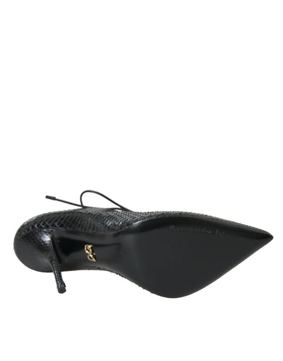 Dolce &amp; Gabbana zwarte python leren Mary Jane pumps
