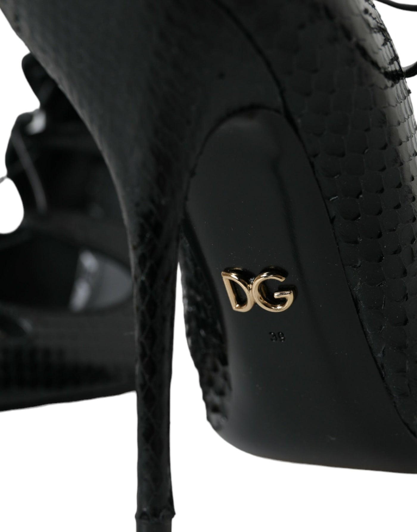 Dolce &amp; Gabbana zwarte python leren Mary Jane pumps