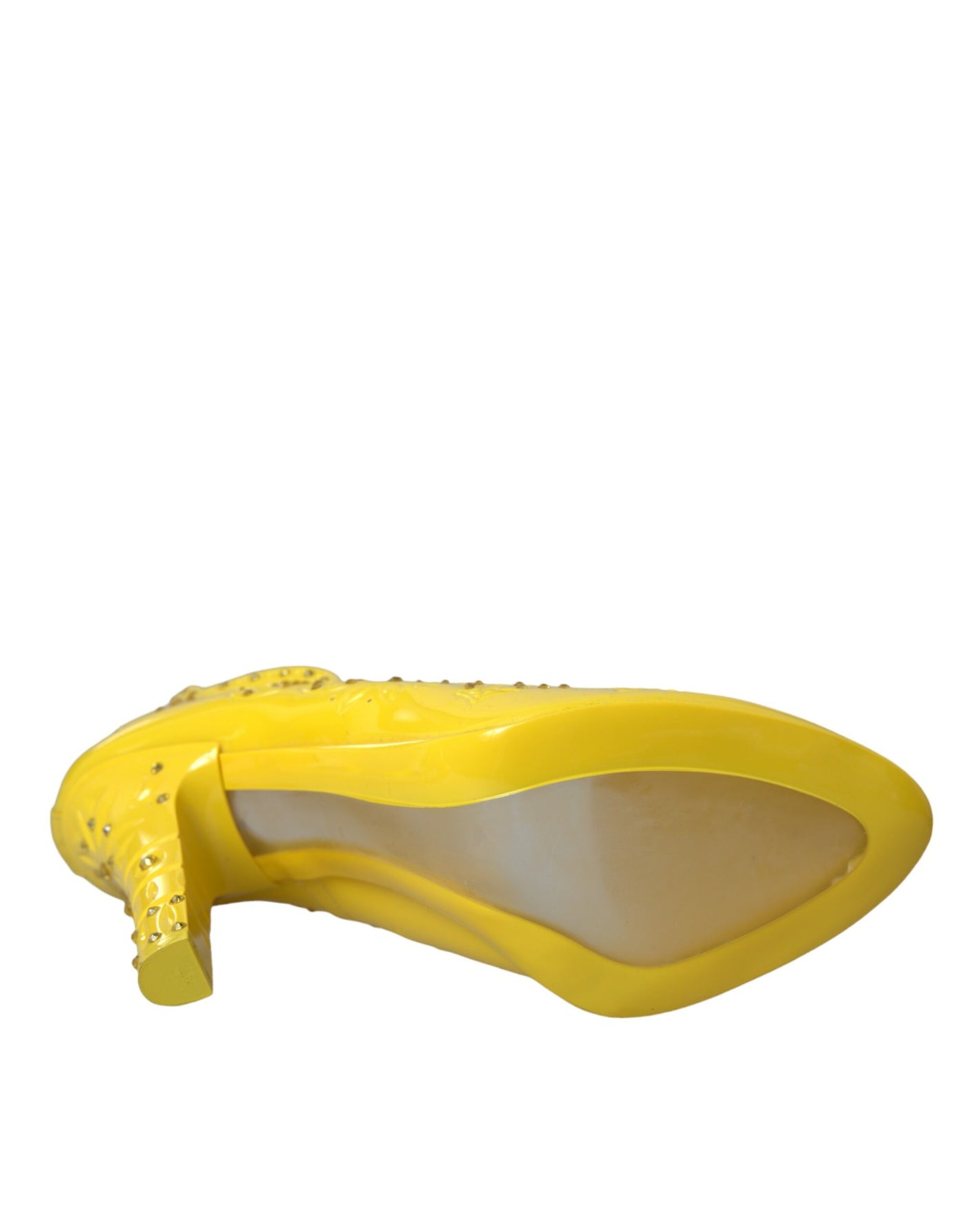 Dolce &amp; Gabbana Gele Kristallen Assepoester Hakken Pumps Schoenen