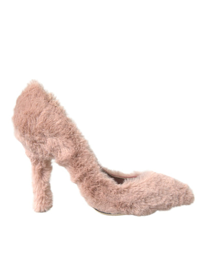 Dolce &amp; Gabbana lichtroze imitatiebont hakken pumps schoenen