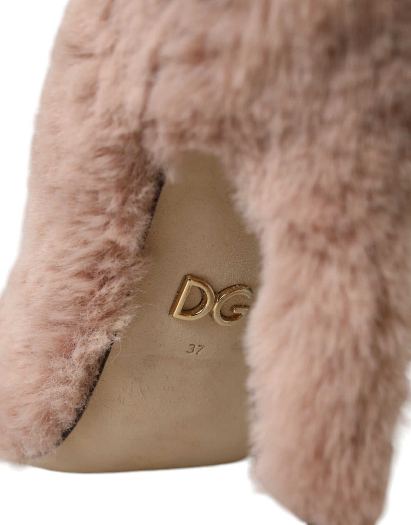 Dolce &amp; Gabbana lichtroze imitatiebont hakken pumps schoenen