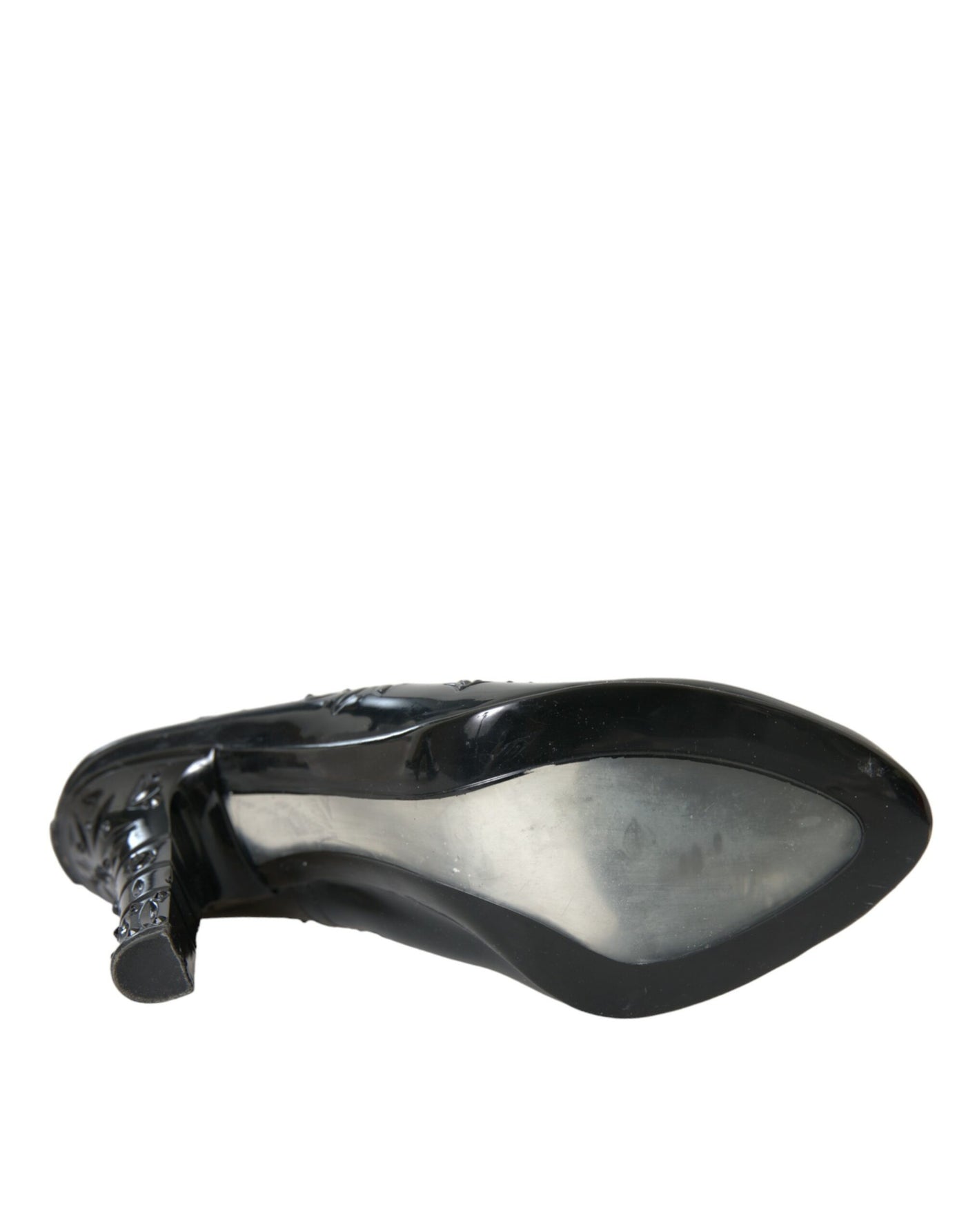 Dolce &amp; Gabbana Zwarte Kristallen Assepoester Hakken Pumps Schoenen