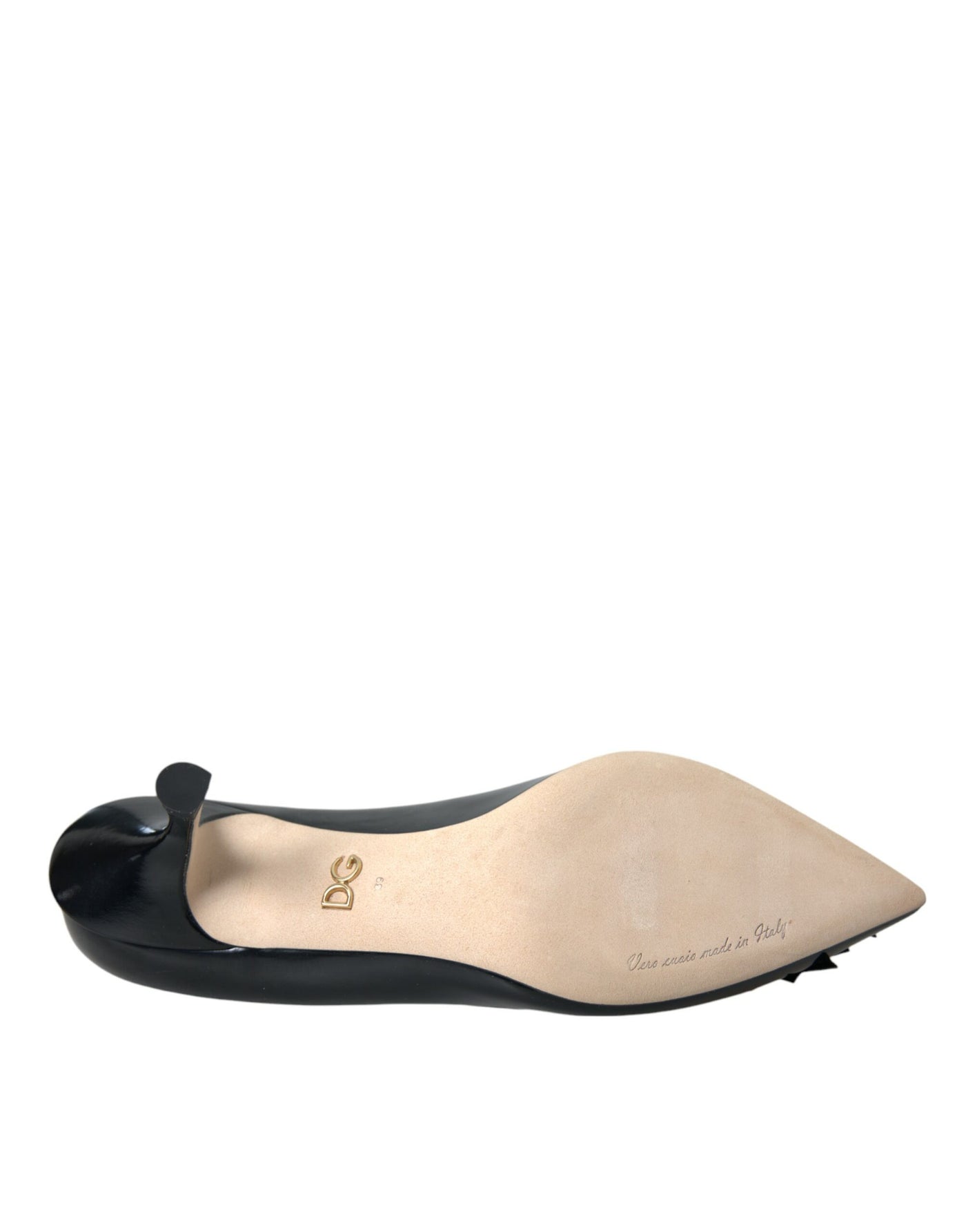 Dolce &amp; Gabbana zwarte leren BOOM patch hakken pumps schoenen