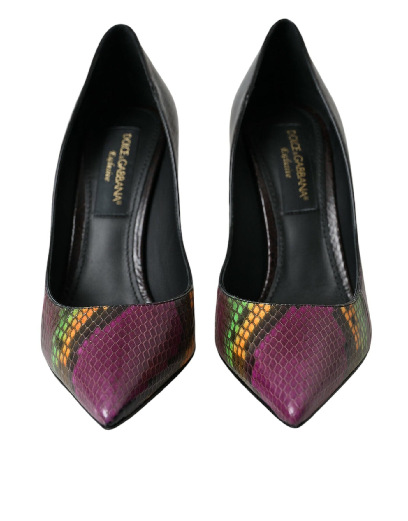 Dolce &amp; Gabbana Multicolor Exotische Leren Hakken Pumps Schoenen