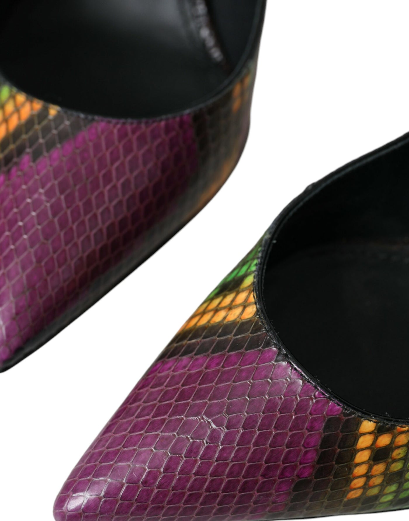 Dolce &amp; Gabbana Multicolor Exotische Leren Hakken Pumps Schoenen