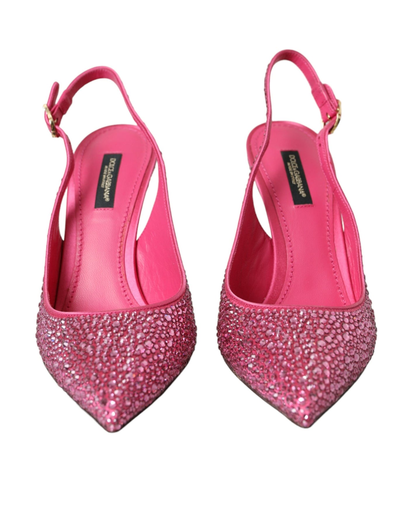 Dolce &amp; Gabbana roze slingbacks kristallen pumps schoenen