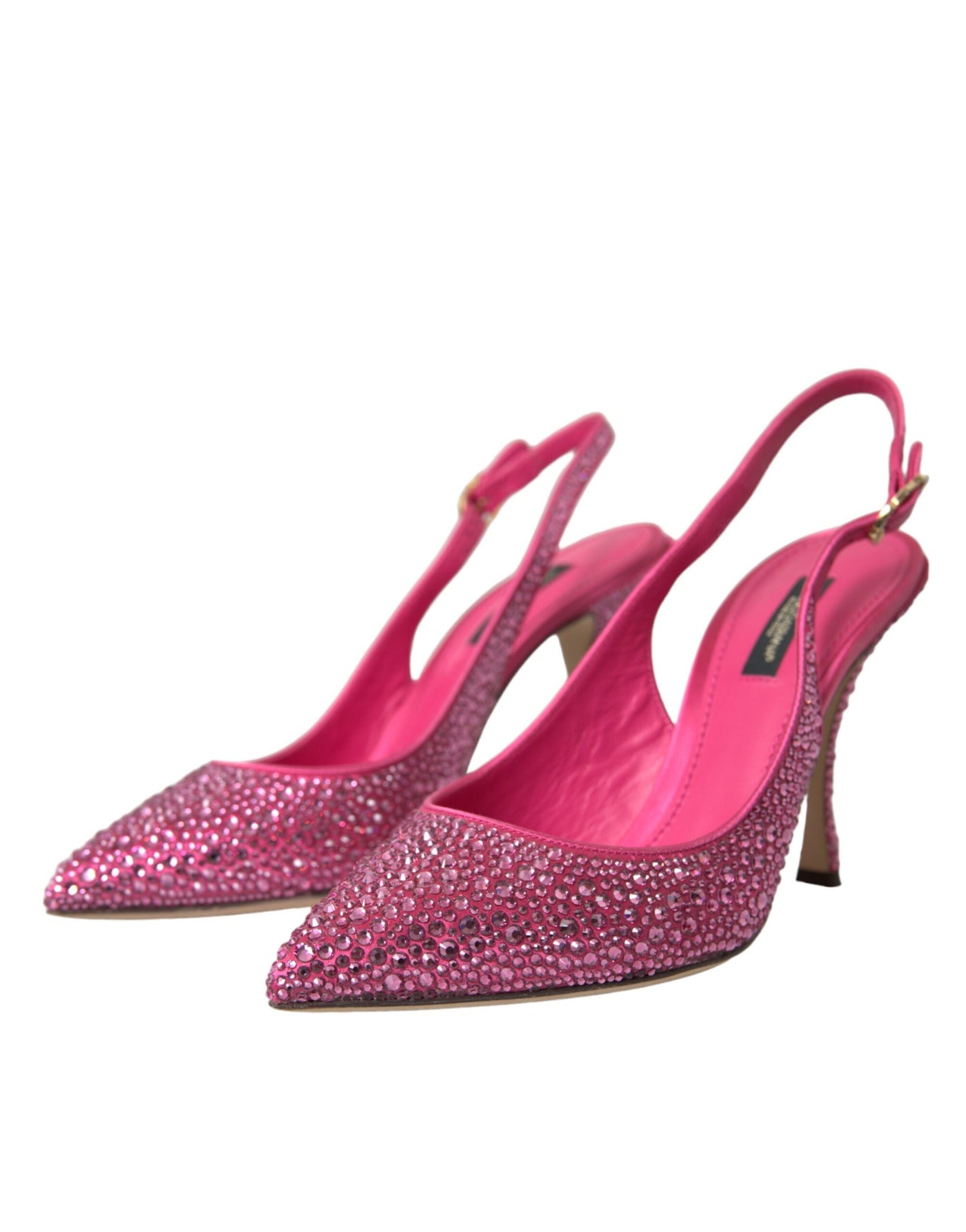 Dolce &amp; Gabbana roze slingbacks kristallen pumps schoenen