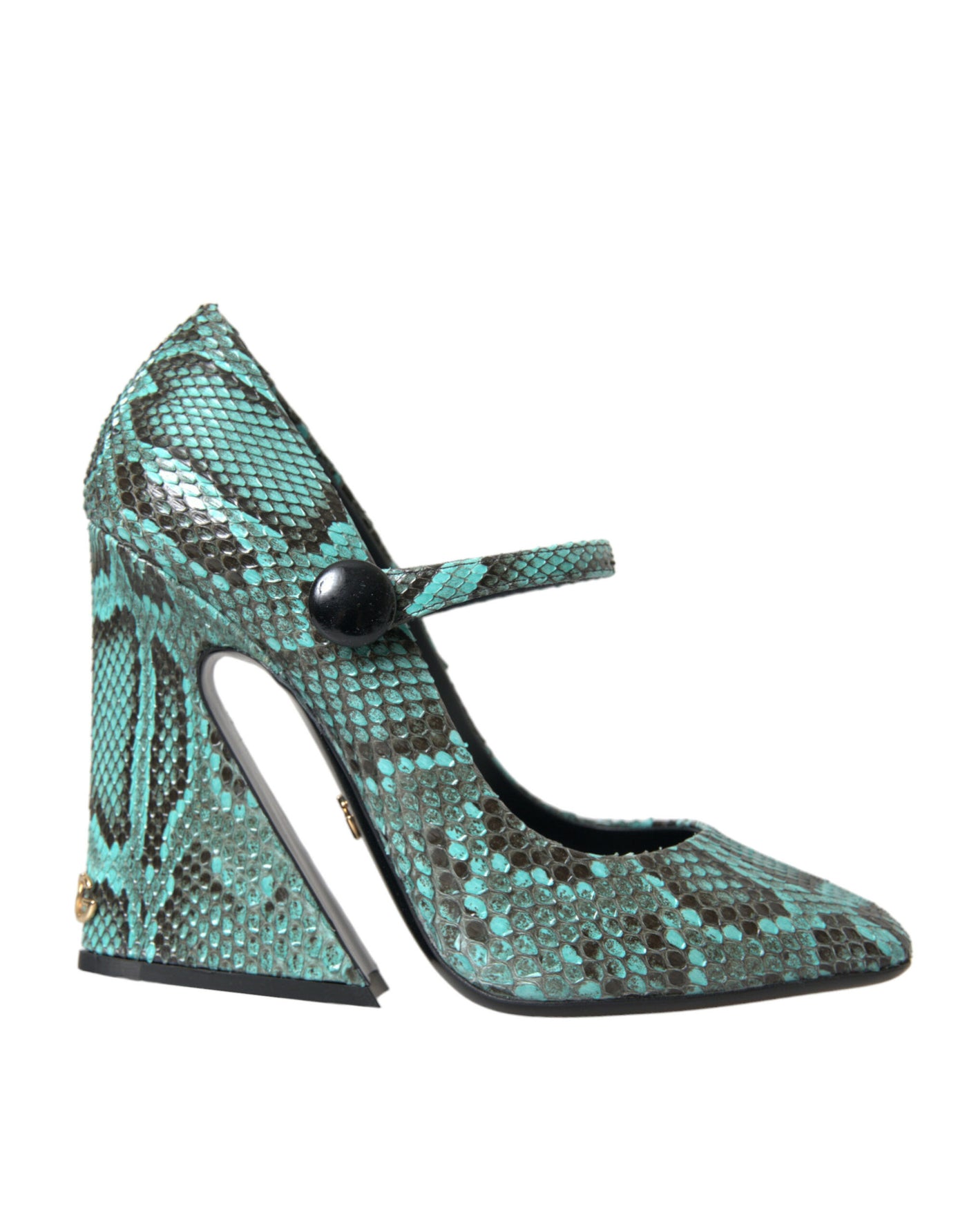 Dolce &amp; Gabbana Aqua Python leren Mary Jane pumps