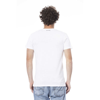 Trussardi Beachwear Wit Katoenen T-shirt