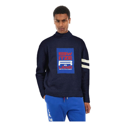 Pull en polyamide bleu La Martina