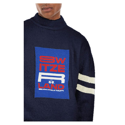 Pull en polyamide bleu La Martina