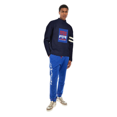 Pull en polyamide bleu La Martina