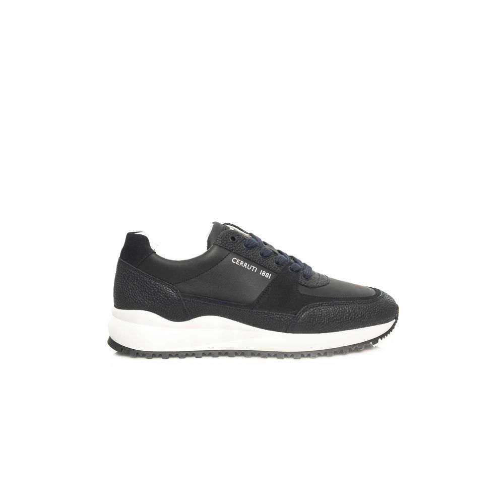 Cerruti 1881 blauwe koeienhuid heren sneaker