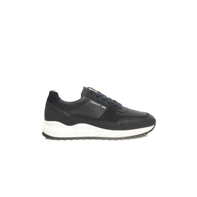 Cerruti 1881 blauwe koeienhuid heren sneaker