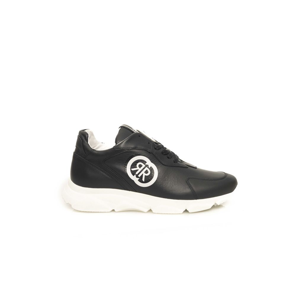Baskets Cerruti 1881 en cuir de vache bleu pour hommes