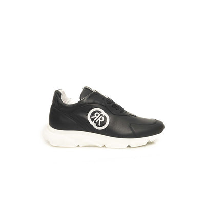 Baskets Cerruti 1881 en cuir de vache bleu pour hommes