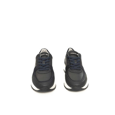 Cerruti 1881 blauwe koeienhuid heren sneaker