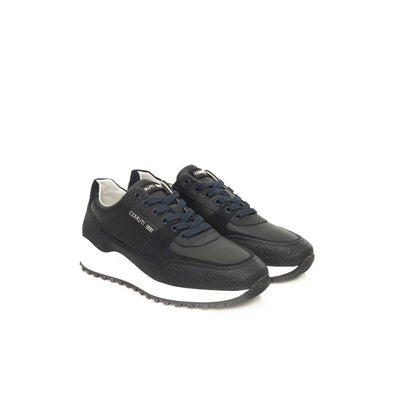 Cerruti 1881 blauwe koeienhuid heren sneaker