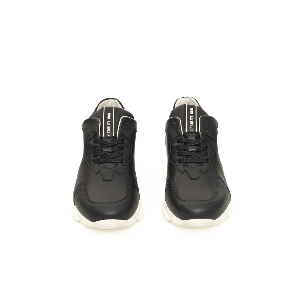 Baskets Cerruti 1881 en cuir de vache bleu pour hommes