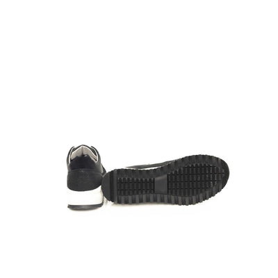 Cerruti 1881 blauwe koeienhuid heren sneaker