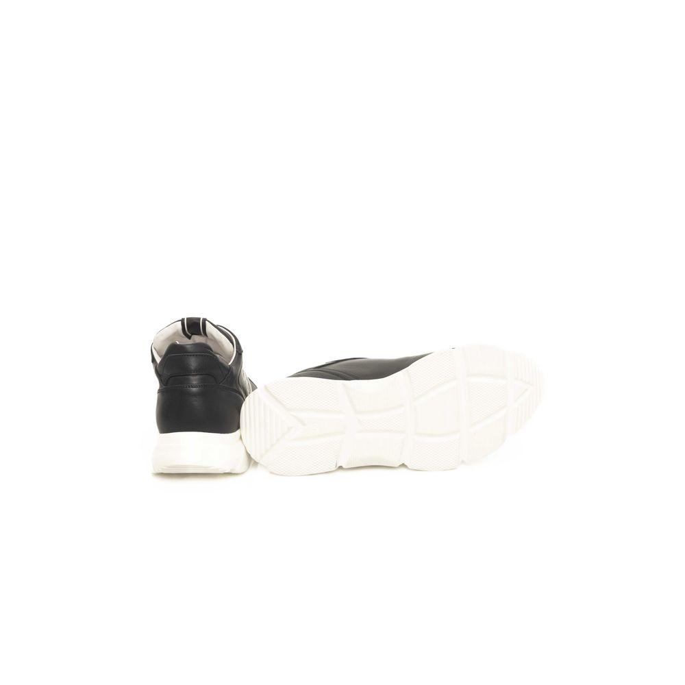 Baskets Cerruti 1881 en cuir de vache bleu pour hommes