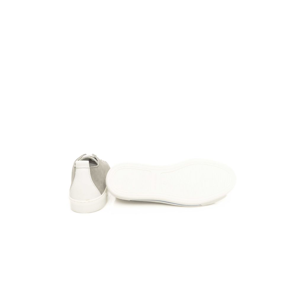 Cerruti 1881 grijze koeienhuid heren sneaker