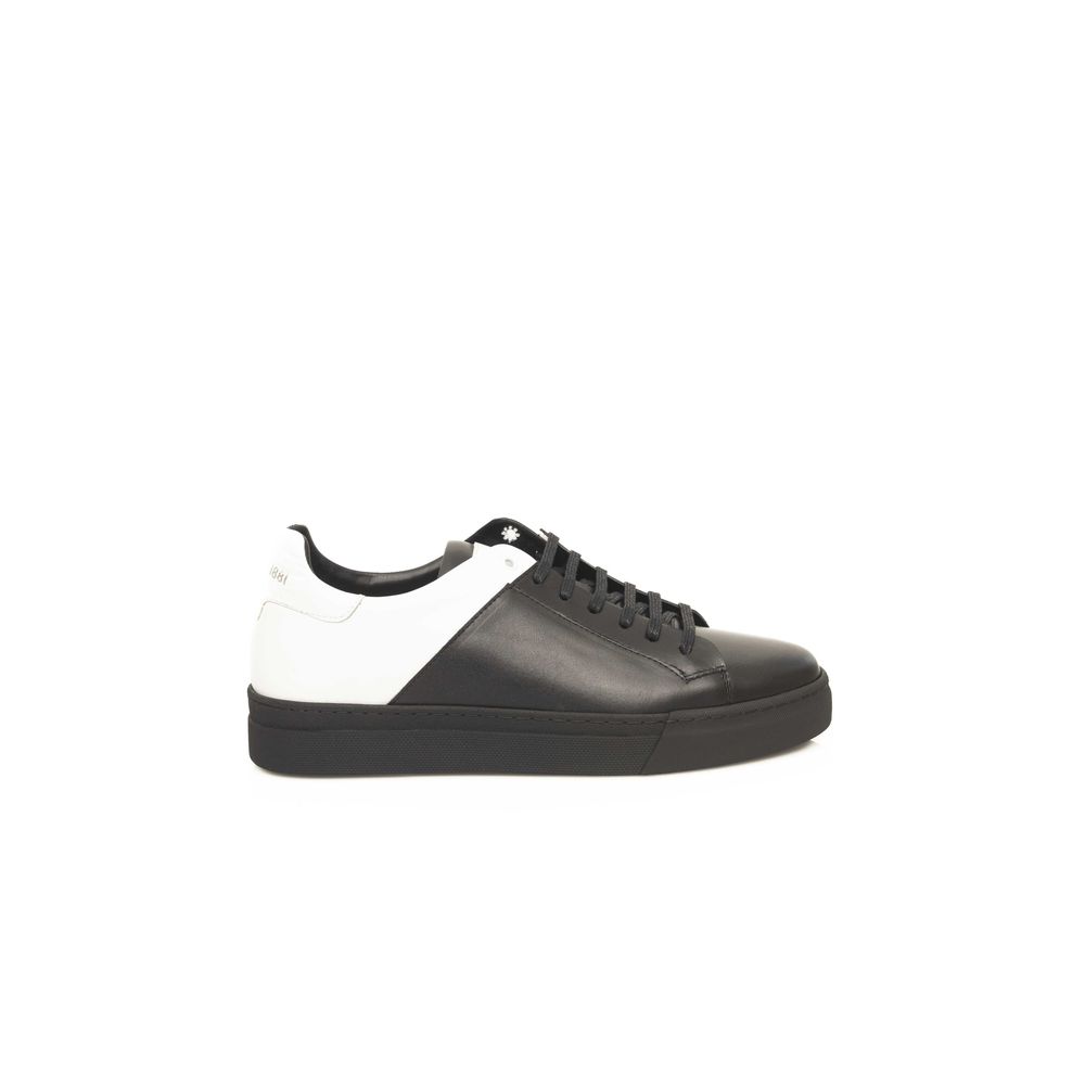 Cerruti 1881 Zwarte Koeienhuid Heren Sneaker