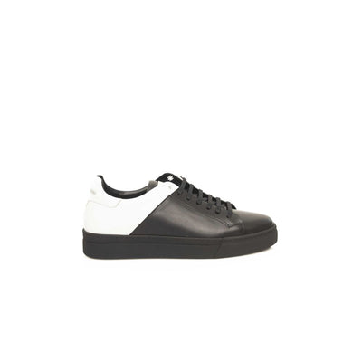 Cerruti 1881 Zwarte Koeienhuid Heren Sneaker