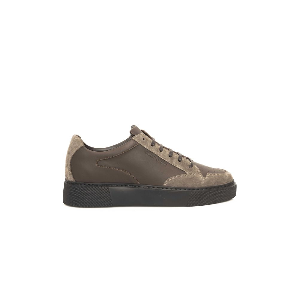 Cerruti 1881 beige lederen heren sneaker