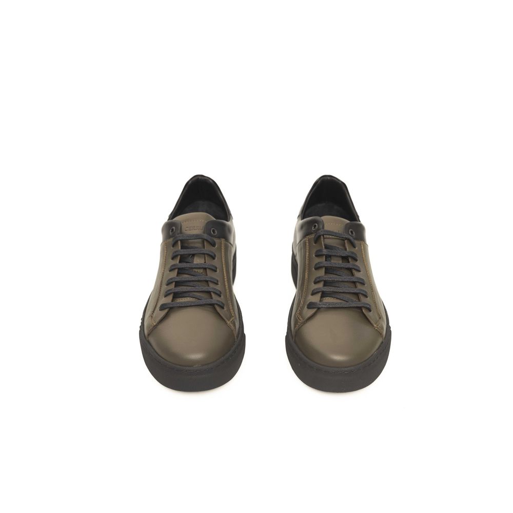 Cerruti 1881 Groene Koeienhuid Heren Sneaker