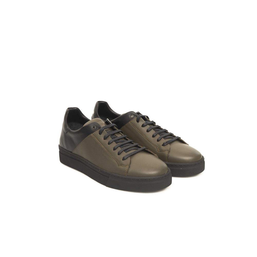 Cerruti 1881 Groene Koeienhuid Heren Sneaker