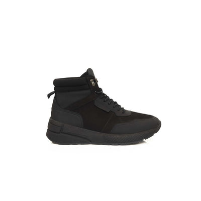 Cerruti 1881 Zwarte Leren Heren Sneaker