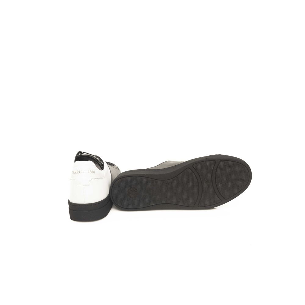 Cerruti 1881 Zwarte Koeienhuid Heren Sneaker