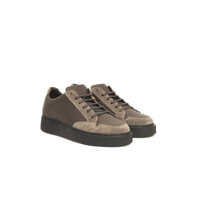 Cerruti 1881 beige lederen heren sneaker
