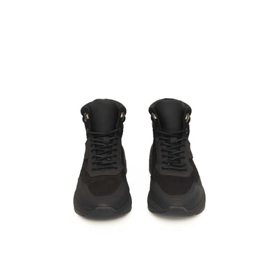 Cerruti 1881 Zwarte Leren Heren Sneaker