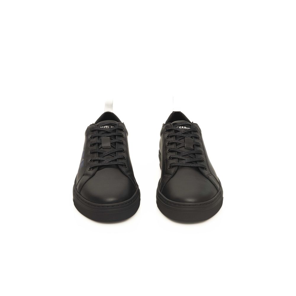 Cerruti 1881 Zwarte Koeienhuid Heren Sneaker